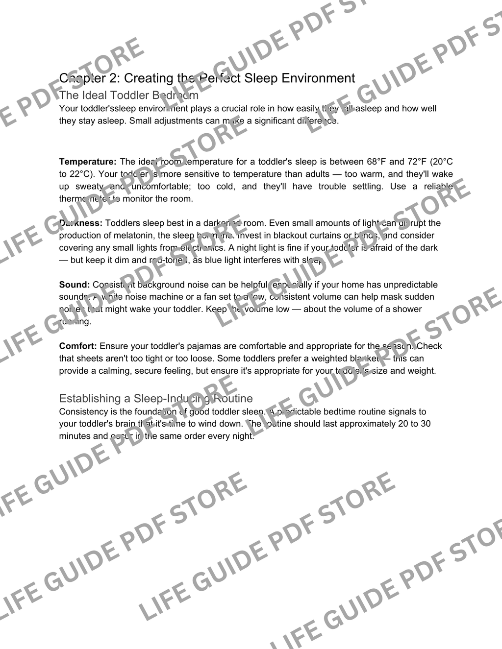 Toddler Sleep Training Guide: Help Your Toddler Sleep Through the Night (PDF)